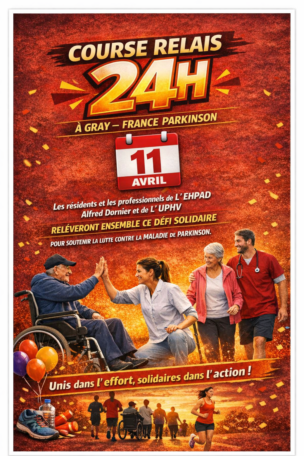 Course Relais 24h 2026 à Gray France Parkinson