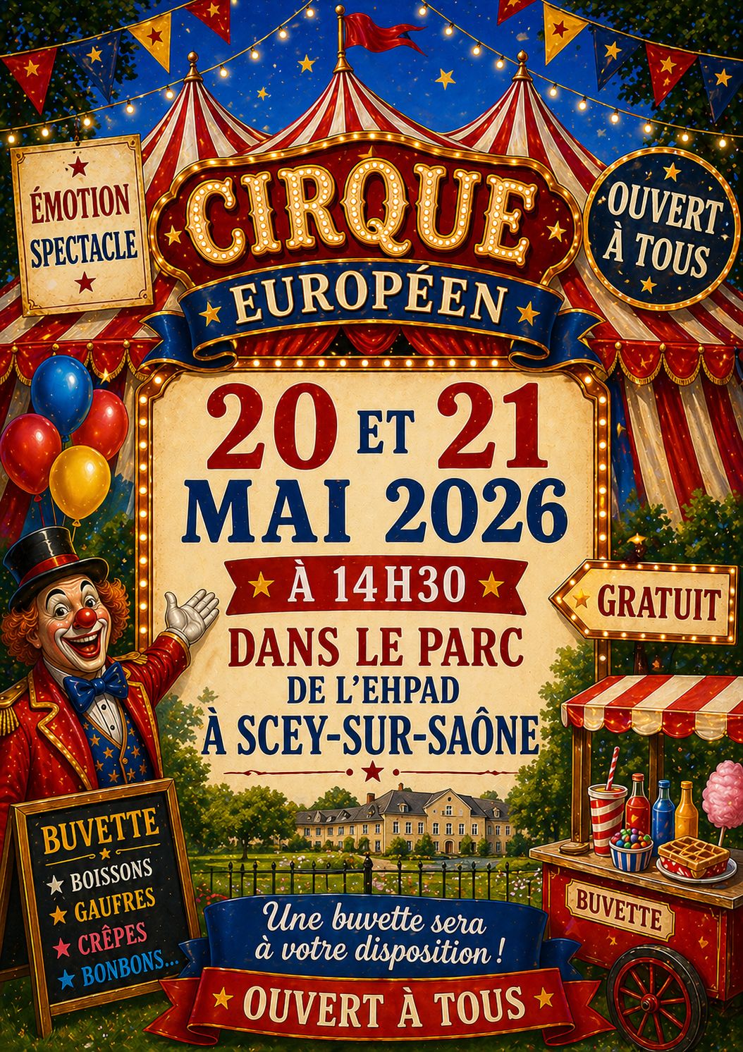 Cirque 20 et 21 mai 2026 Scey